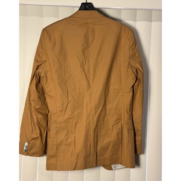 NWOT Hugo Boss Tan Hartlay 2 Stretch Slim Fit Cotton Jacket Brown Tan $645 - Picture 14 of 16